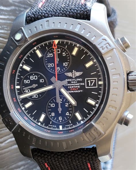 breitling black steel colt m13388|Breitling Colt Chronograph Automatic M133881A/BE99.